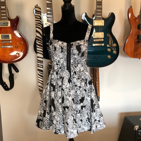 Royal Bones Dresses & Skirts - Royal Bones black and white skull dress (XL)